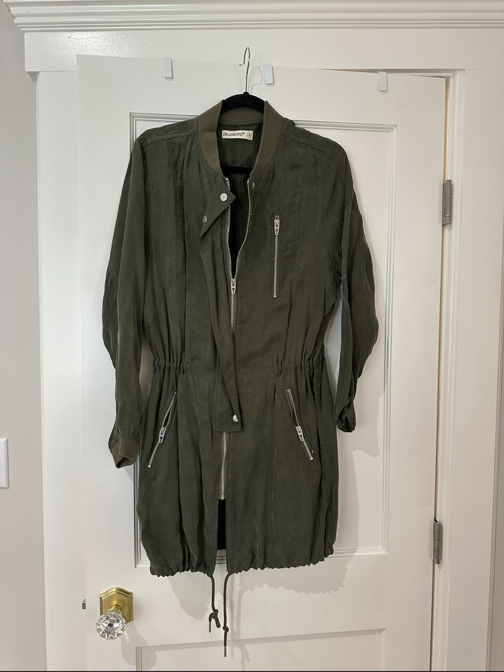 Blank NYC Olive Green Utility Anorak Jacket